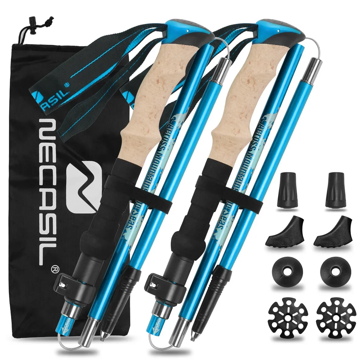 2 Pack Lightweight Foldable Tr - Trekking Pole Carbon recension och pris