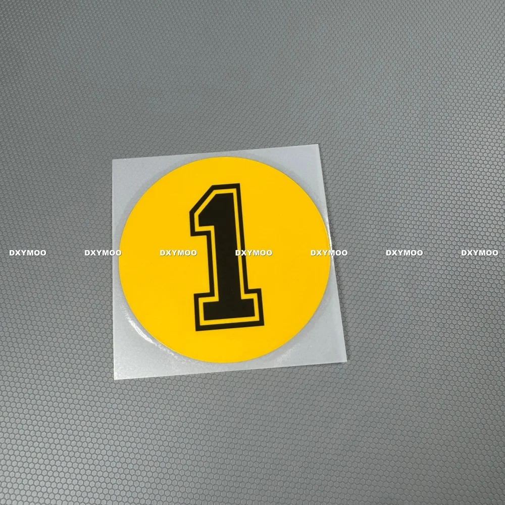 Yellow Racing Number 0-9 Water - Race Bib recension och pris