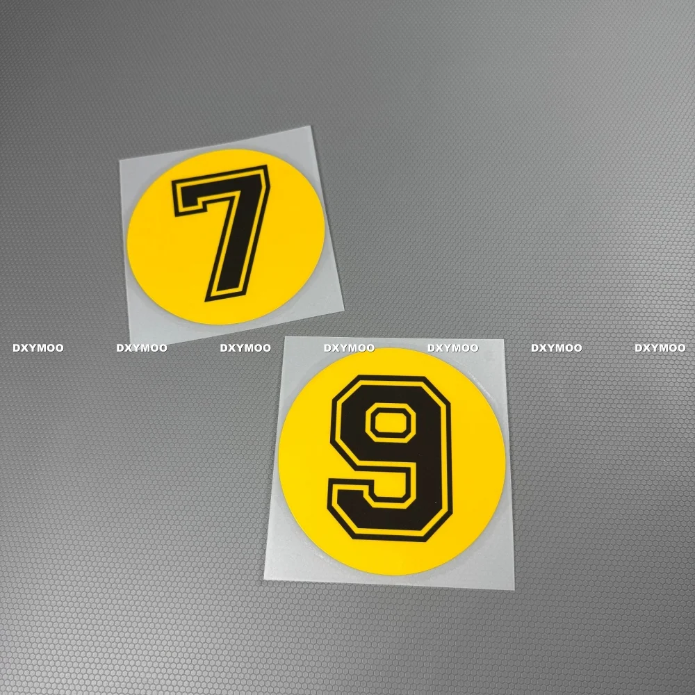Yellow Racing Number 0-9 Water - Race Bib recension och pris