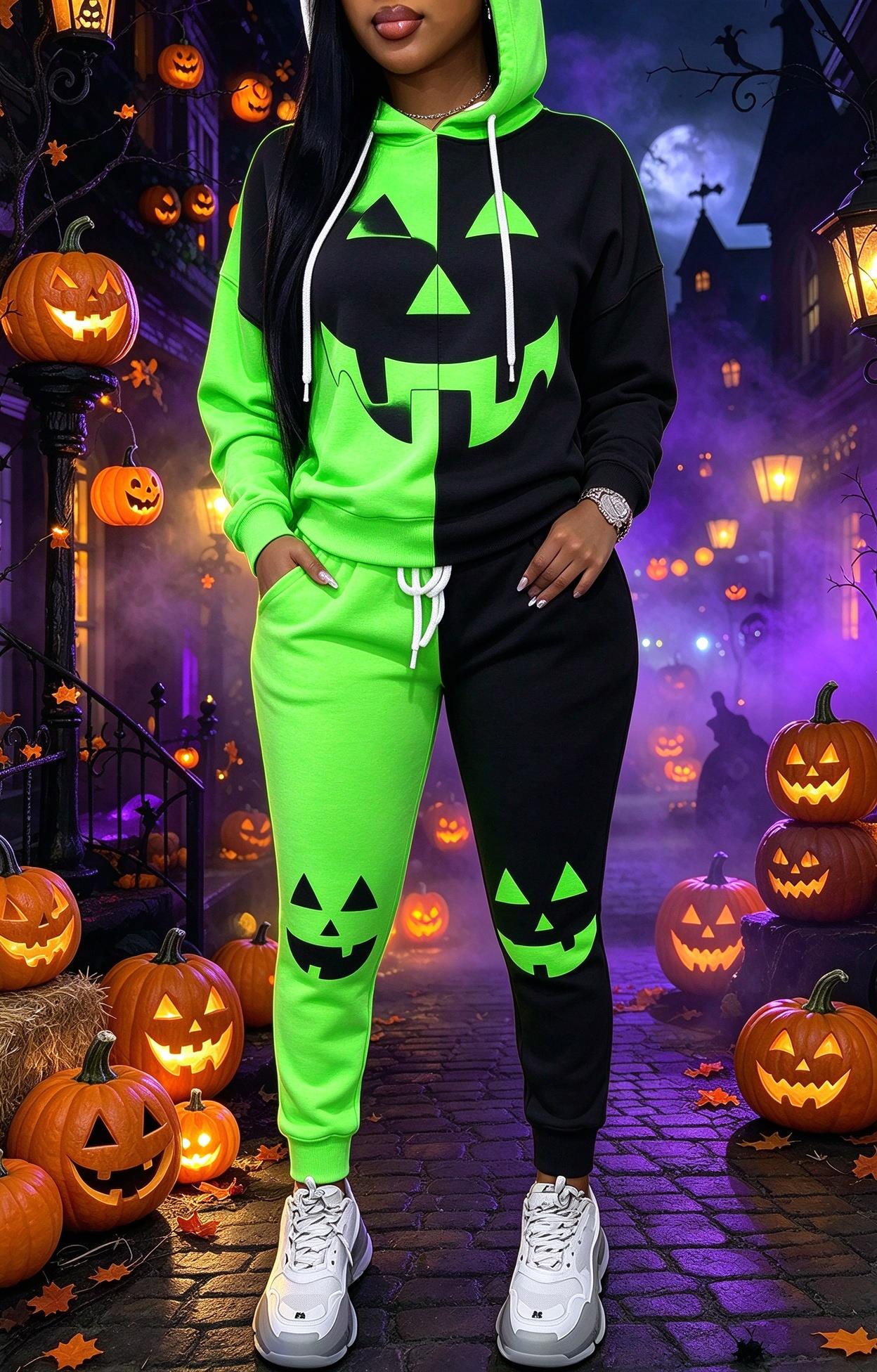 Women Halloween Color Block Ho - Joggers Pants recension och pris